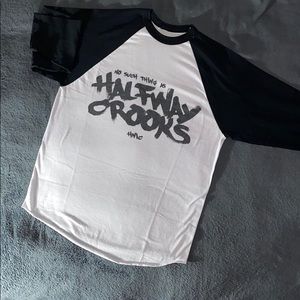 L Infamous Long Sleeve Baseball Tee